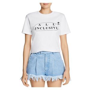 KSENIA SCHNAIDER Womens Short Sleeve Crew Neck T-Shirt